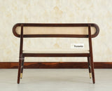 Boston Wooden Backrest Bench Three Seater Grey Finish