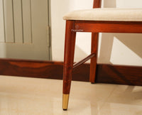 Boston Wooden Backrest Bench Three Seater Brown Finish