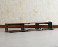 Boston Wooden Large Wall Mounted TV Unit Cabinet Three Door Grey Finish