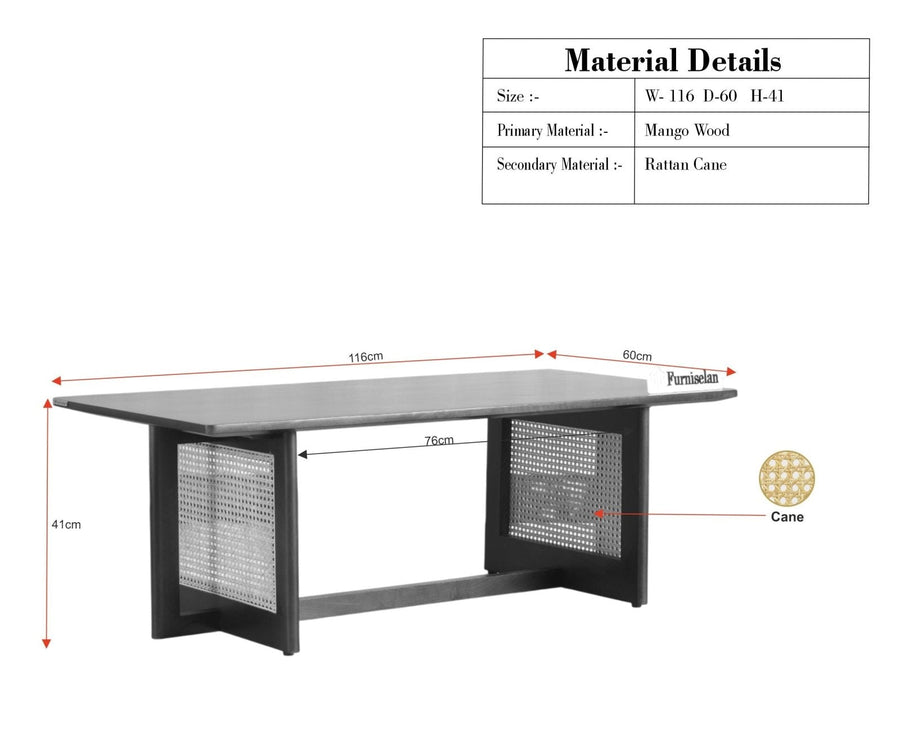Boston Solid Wood Rattan Cane Bar Cabinet with Glass Holder Storage - Bar Cabinet - Furniselan Teak-Finish