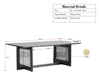 Boston Wooden Luma Coffee Table Grey Finish