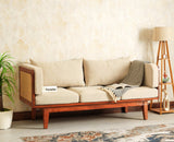 Boston Wooden Luma Three Seater Sofa