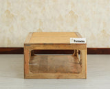 Boston Wooden Riviera Cane Coffee Table Natural Finish