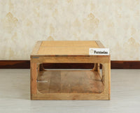 Boston Wooden Riviera Cane Coffee Table Natural Finish