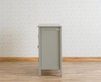 Brazil Wooden Two Glass Door Bar Cabinet Furniselan Cool-Grey