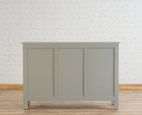 Brazil Wooden Two Glass Door Bar Cabinet Furniselan Cool-Grey