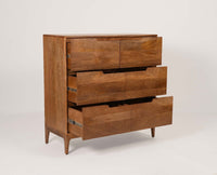 Bressels Solid Wood Chest of Drawer Storage Furniselan - Natural-Oak-Finish