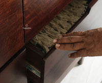 Bressels Solid Wood Chest of Drawer Storage Furniselan Grey Finish