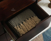 Bressels Solid Wood Chest of Drawer Storage Furniselan Grey Finish