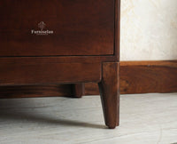 Bressels Solid Wood Chest of Drawer Storage Furniselan Grey Finish