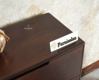 Bressels Solid Wood Chest of Drawer Storage Furniselan Grey Finish