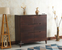 Bressels Solid Wood Chest of Drawer Storage Furniselan Grey Finish