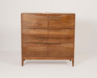 Bressels Solid Wood Chest of Drawer Storage Furniselan - Natural-Oak-Finish