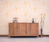 Bressels Solid Wood Four Door Storage Sideboard Cabinet