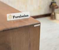 Bressels Solid Wood Four Door Storage Sideboard Cabinet - Chest of Drawer - Furniselan - Natural-Oak-Finish