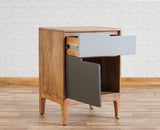 Bressels Solid Wood Side Table Furniselan - Sale-Grey-Door