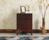 Bressels Solid Wood Side Table Furniselan Grey Finish