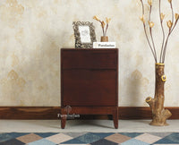 Bressels Solid Wood Side Table Furniselan Grey Finish