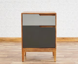 Bressels Solid Wood Side Table Furniselan - Sale-Grey-Door