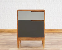 Bressels Solid Wood Side Table Furniselan - Sale-Grey-Door