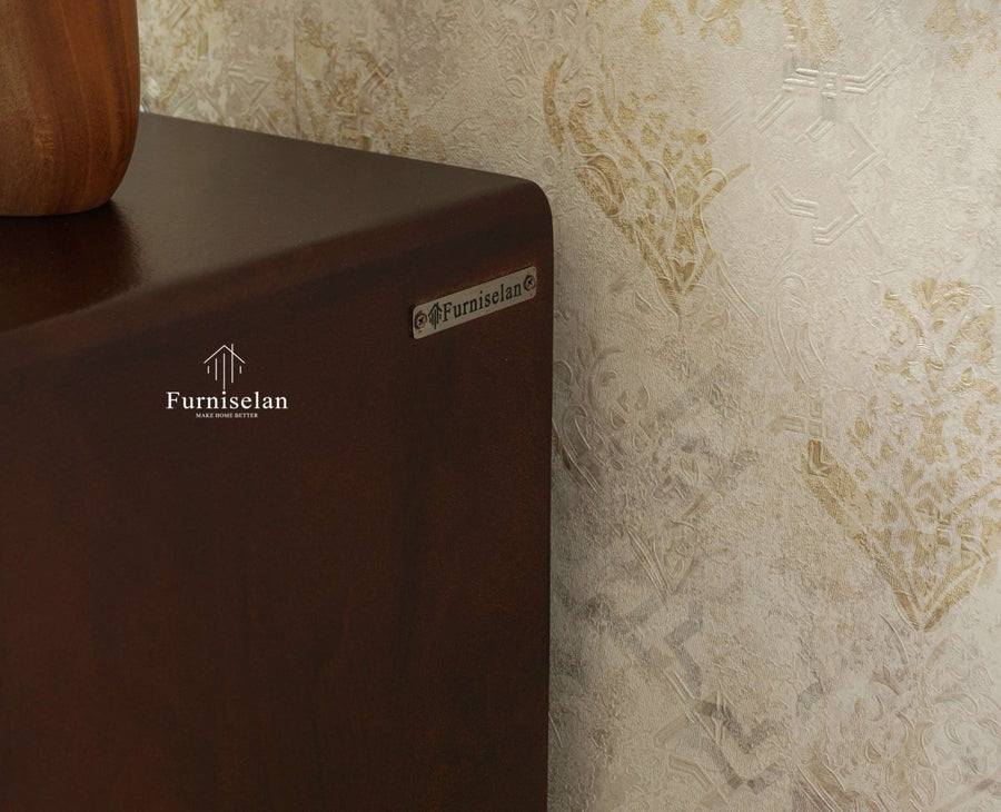 Bressels Solid Wood Side Table Furniselan Grey Finish