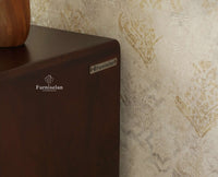 Bressels Solid Wood Side Table Furniselan Grey Finish