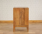 Bressels Solid Wood Side Table Furniselan - Natural-Oak-Finish