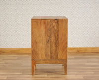 Bressels Solid Wood Side Table Furniselan - Natural-Oak-Finish