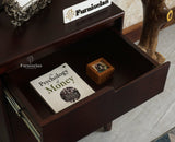Bressels Solid Wood Side Table Furniselan Grey Finish