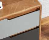 Bressels Solid Wood Side Table Furniselan - Sale-Grey-Door