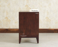Bressels Solid Wood Side Table Furniselan Grey Finish