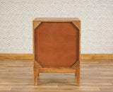 Bressels Solid Wood Side Table Furniselan - Natural-Oak-Finish