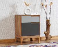Bressels Solid Wood Side Table Furniselan - Sale-Grey-Door