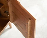 Bressels Solid Wood Three Door and Drawer Storage Cabinet Sideboard Furniselan - Natural-Oak-Finish