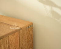 Bressels Wooden Tv Cabinet Media Unit Natural Finish