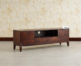 Bressels Wooden Tv Cabinet Media Unit Grey Finish