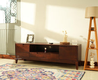 Bressels Wooden Tv Cabinet Media Unit Grey Finish
