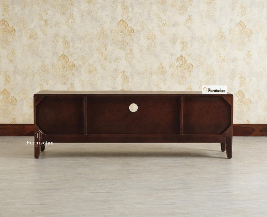 Bressels Wooden Tv Cabinet Media Unit Grey Finish