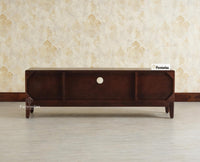 Bressels Wooden Tv Cabinet Media Unit Grey Finish