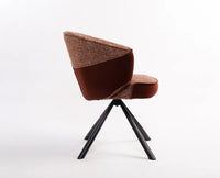BriarWood Crest Chair – Solid Wood Modern Dining Chair for Home & Restaurant Speckled Red