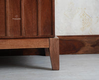 Brisbane Elite Storage Four Door Wooden TV Cabinet Media Unit Natural Oak Finish