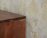 Brisbane Elite Storage Four Door Wooden TV Cabinet Media Unit Natural Oak Finish