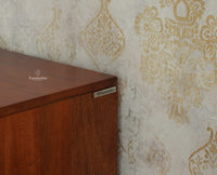 Brisbane Elite Storage Four Door Wooden TV Cabinet Media Unit Brown Finish