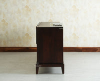 Brisbane Elite Storage Large Four Door Wooden Cabinet Sideboard Furniselan Grey Finish