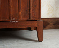 Brisbane Elite Storage Large Four Door Wooden Cabinet Sideboard Furniselan 
Brown Finish
