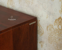 Brisbane Elite Storage Large Four Door Wooden Cabinet Sideboard Furniselan 
Brown Finish
