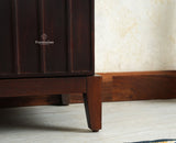 Brisbane Elite Storage Three Door Wooden Cabinet Sideboard Furniselan Grey Finish
