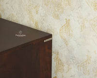 Brisbane Elite Storage Three Door Wooden Cabinet Sideboard Furniselan Grey Finish