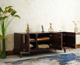 Brisbane Elite Storage Three Door Wooden TV Cabinet Media Unit Furniselan grey finish