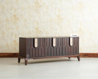 Brisbane Elite Storage Three Door Wooden TV Cabinet Media Unit Furniselan grey finish